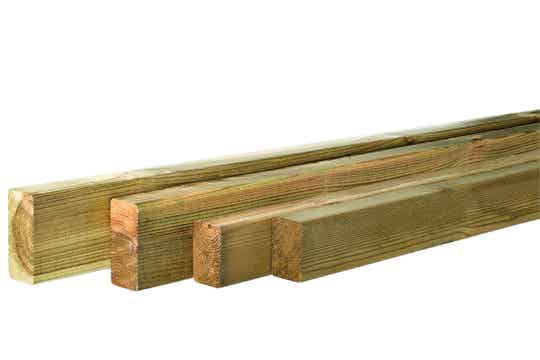 Geïmpregneerde balk 38 x 89 mm