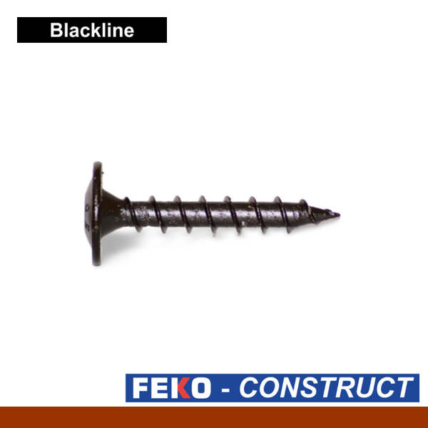 FEKO HOUTCONSTRUCTIESCHROEF FLENSKOP ZWART