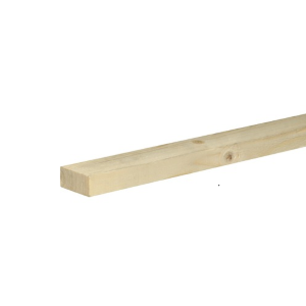 Vurenhouten balk 45 x 70 mm