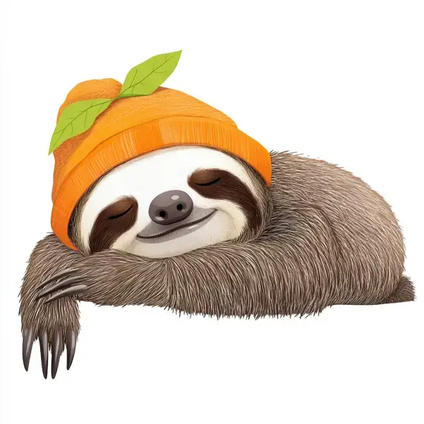 Schlafendes Faultier namens Fabi