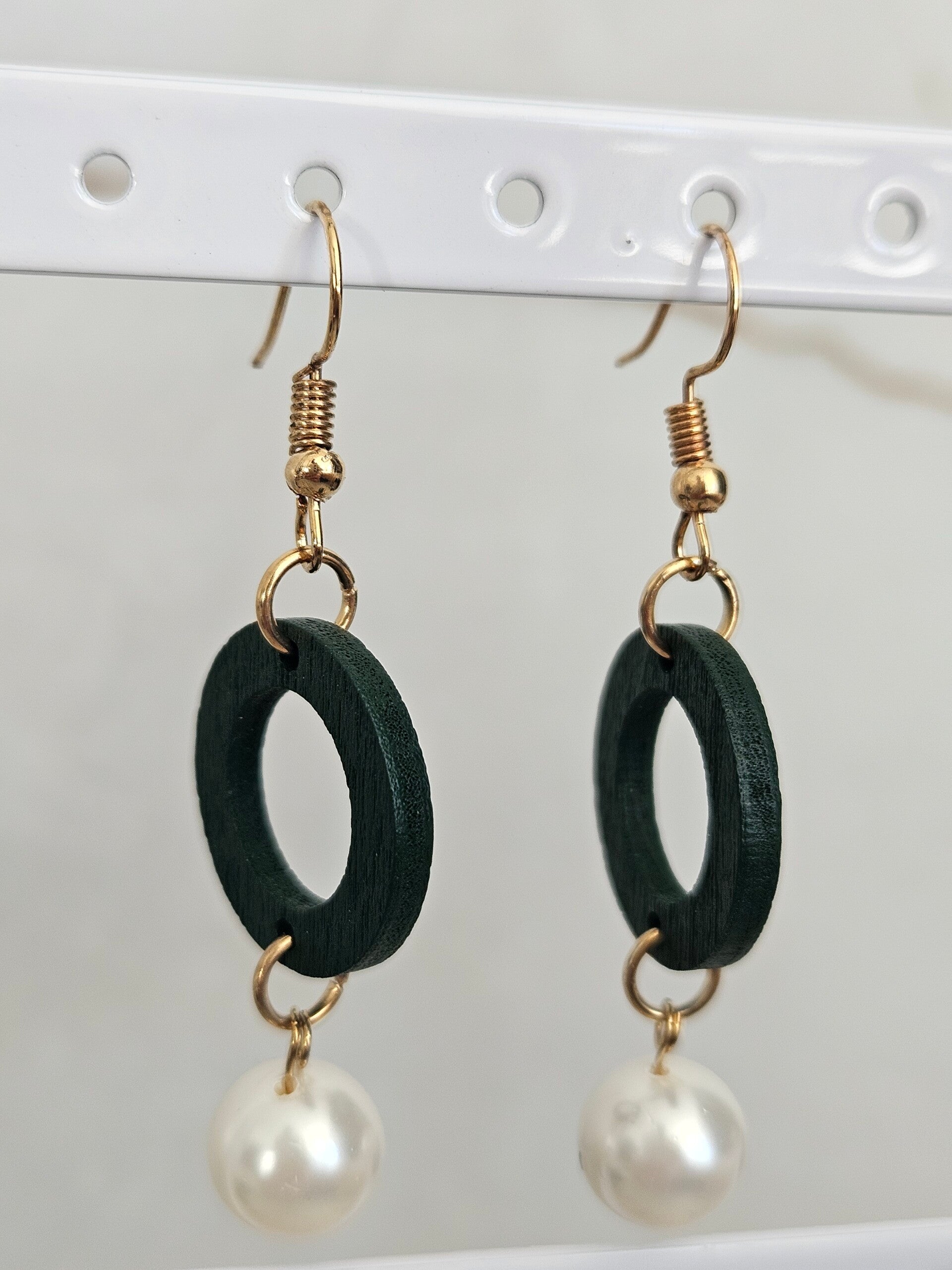 Boucle d'oreille Katia vert