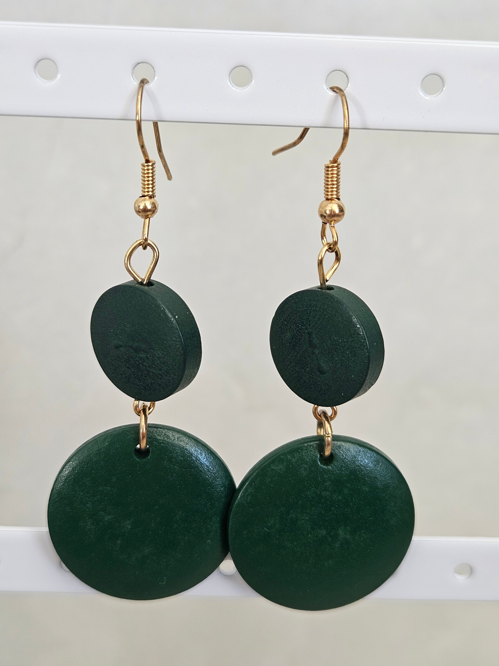 Boucle d'oreille Kim vert