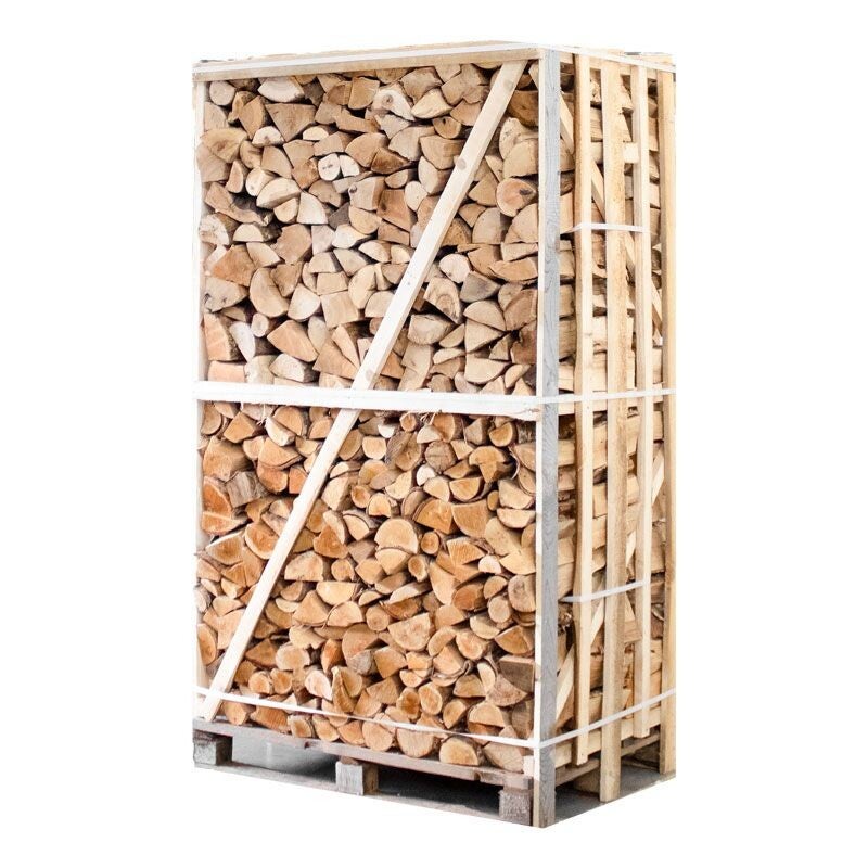 Ganze Palette trockenes Buchenholz 28 cm