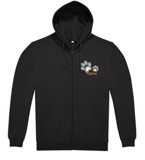 Doppelpfoten-ZippHoodie