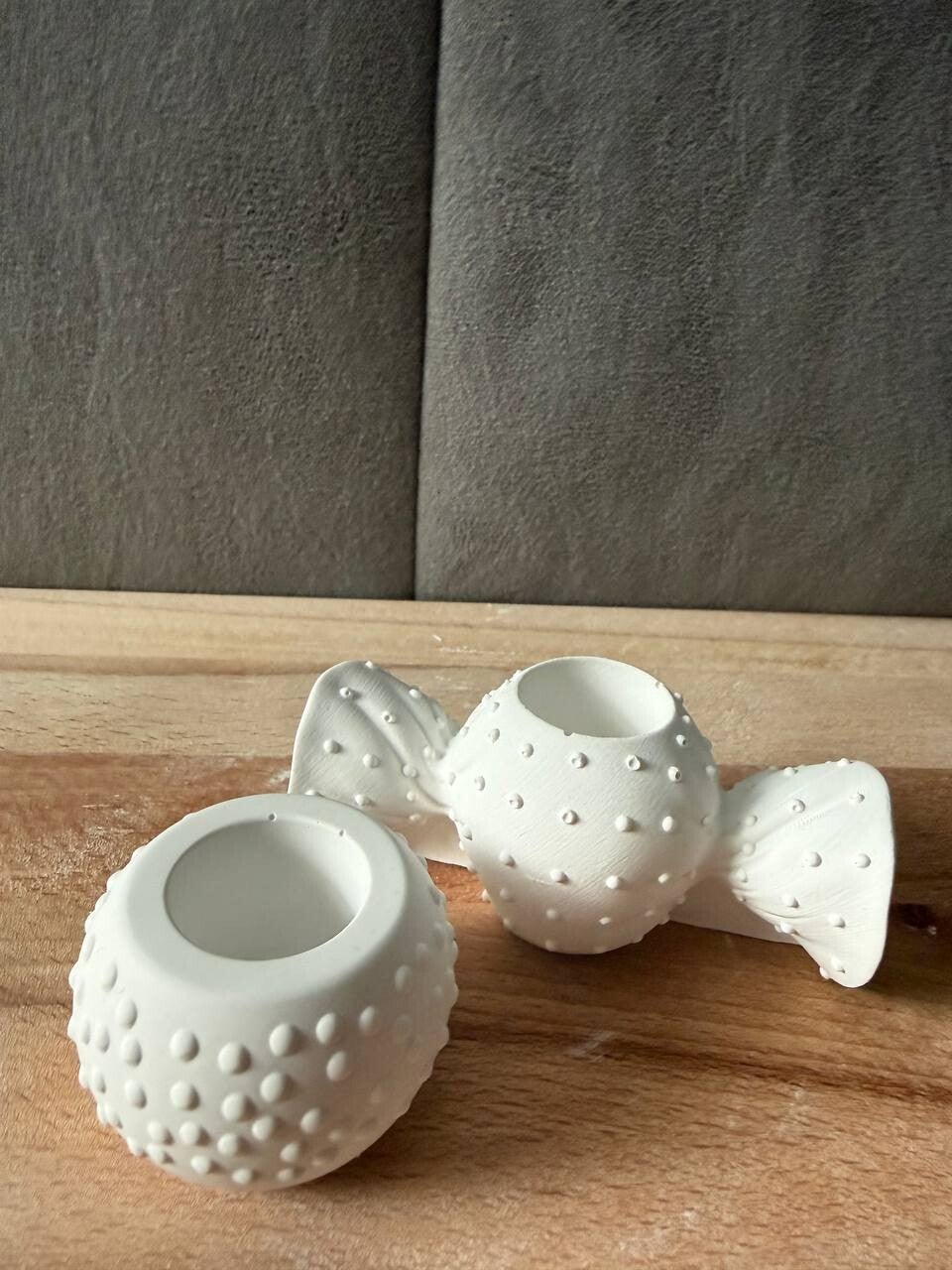 2er Set Stabkerzenhalter "Sweet Dots"