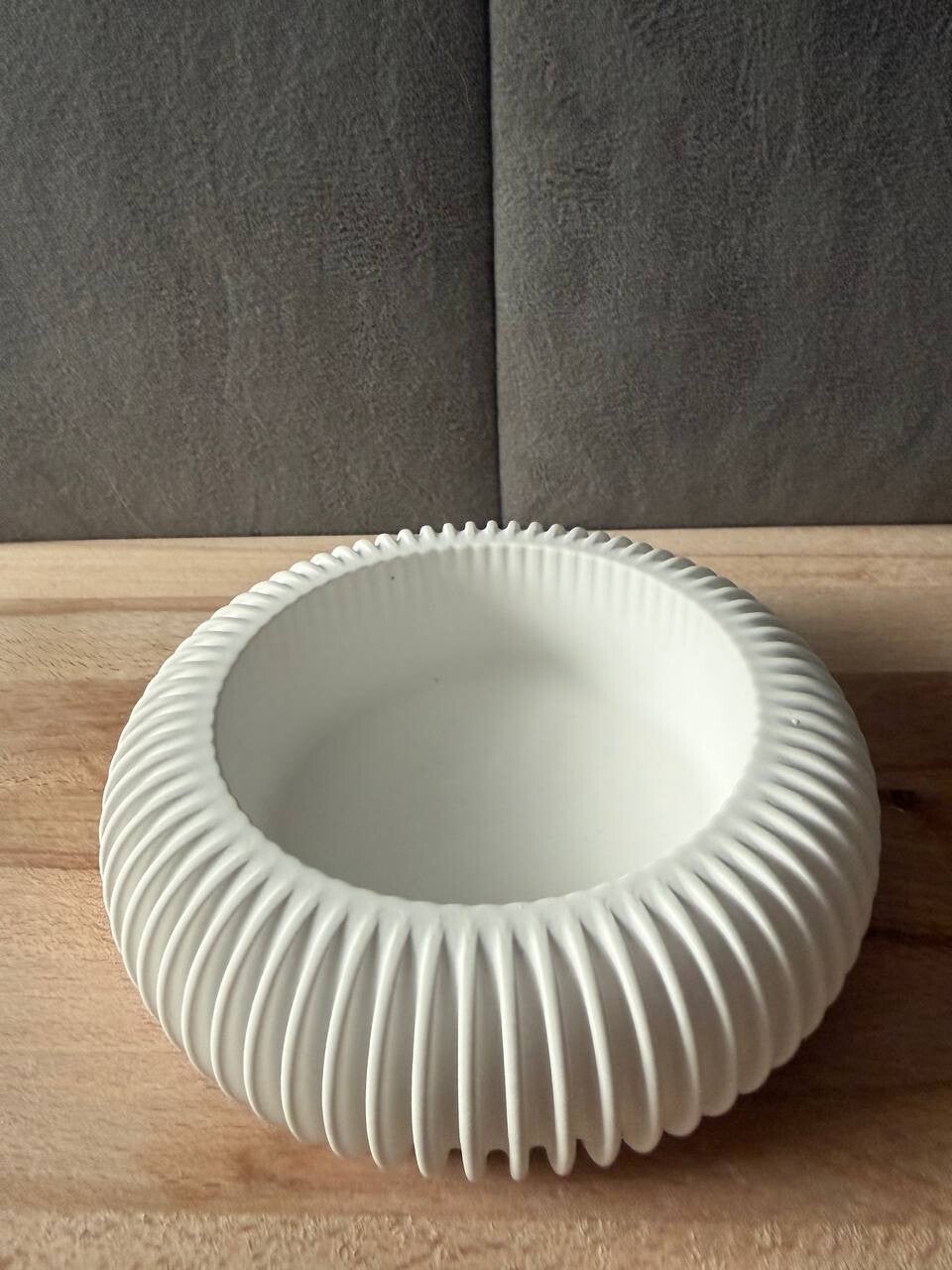 Kerzenschale gerillt