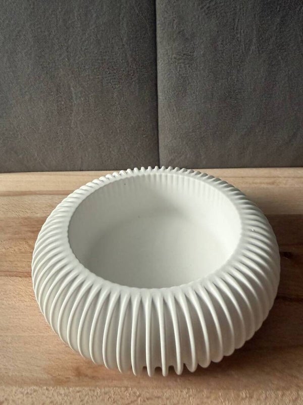 Kerzenschale gerillt