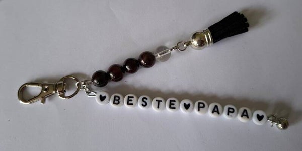 Sleutelhanger "Beste Papa" / Granaat