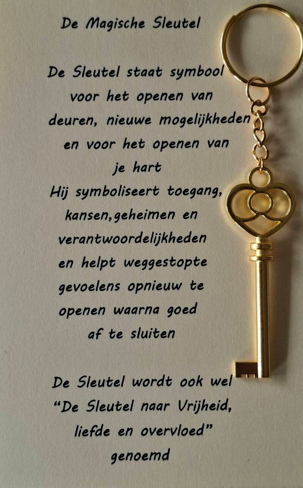 De Magische Sleutel  (goudkleurig)