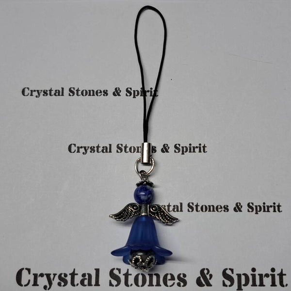 Geluksengel "Sodaliet"  Telefoonhanger