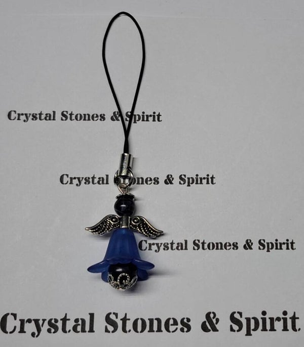 Geluksengel "Lapis Lazuli" Telefoonhanger