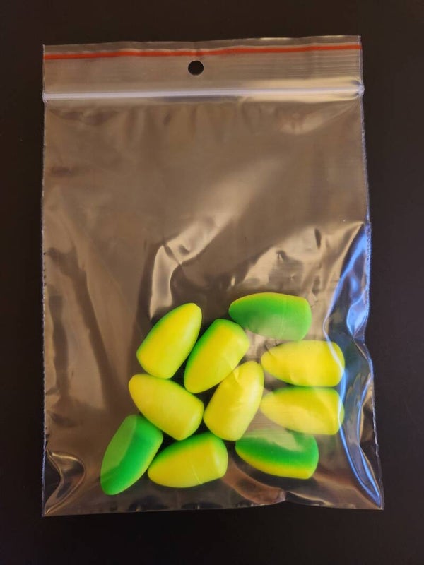 10 Pce Lime bullet floats