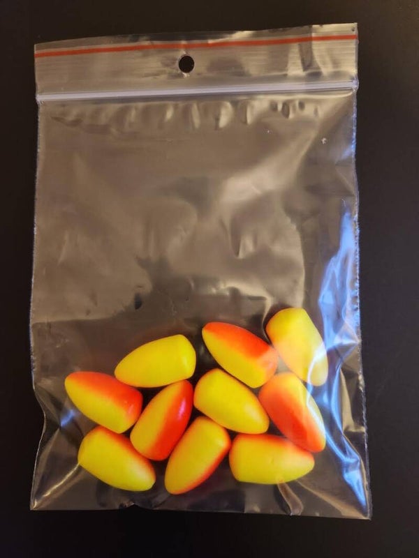 10 Pce Orange bullet floats