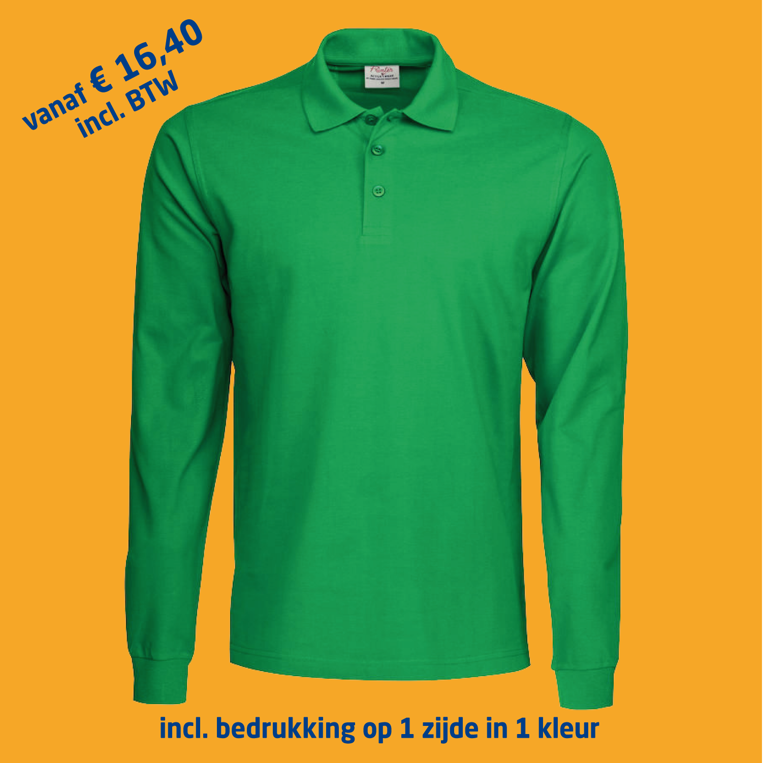 Printer Surf longsleeve polo