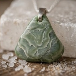 "Rivers" Natural Adventurine Stone + Sterling Silver
