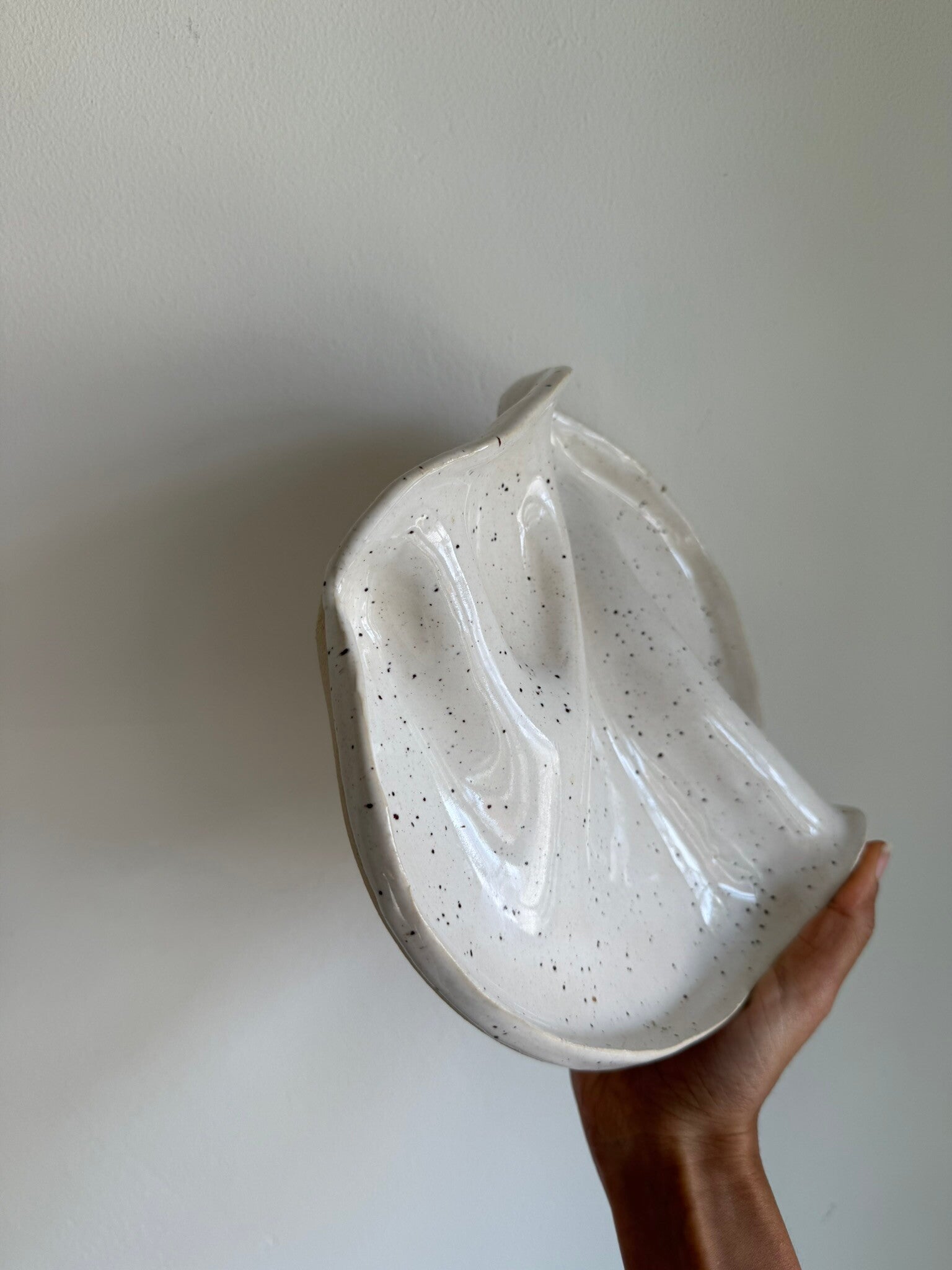 Wavy Serveerschaal | Speckle