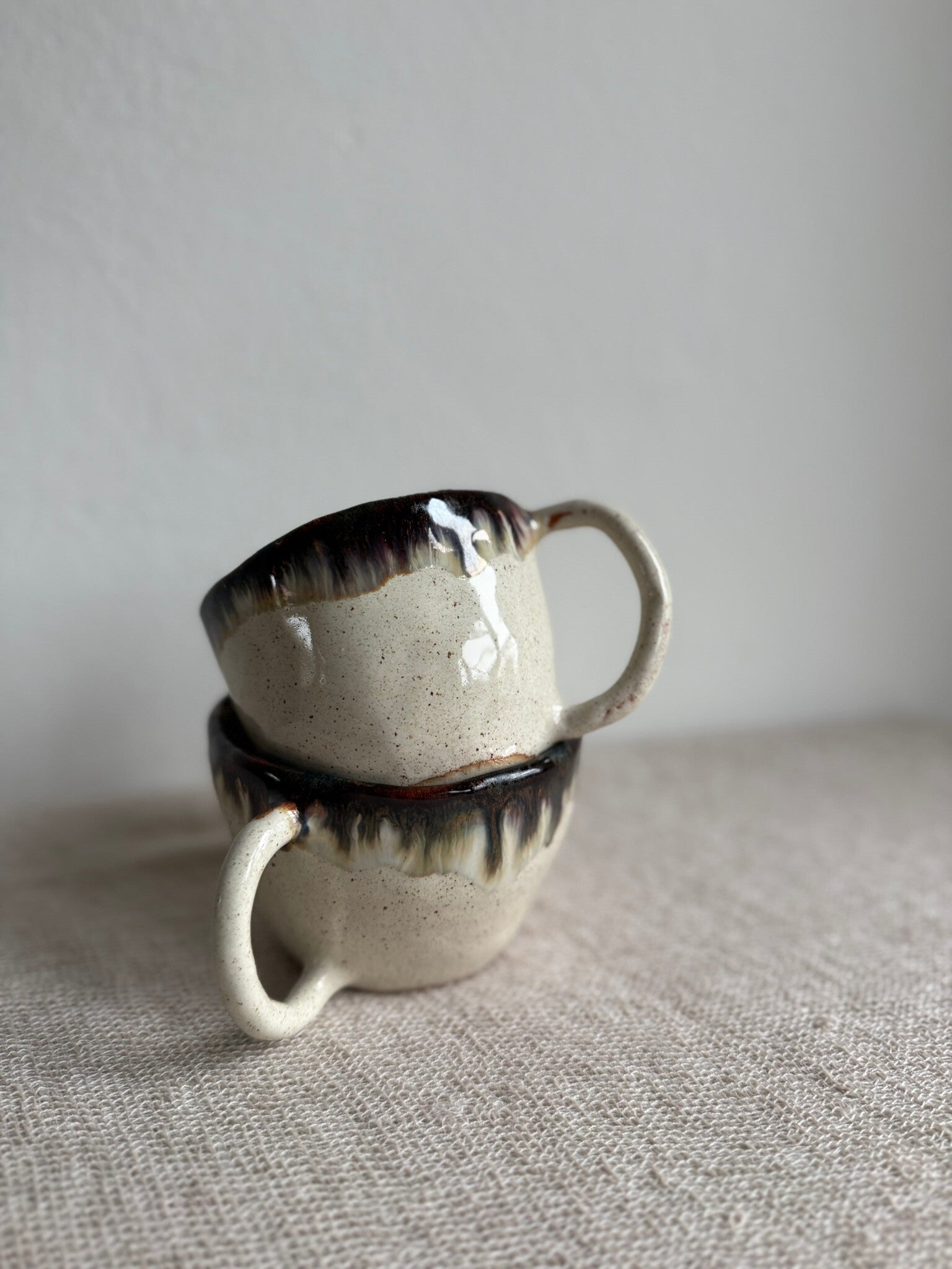 Large Tea Mug Duo | Layered Glaze
