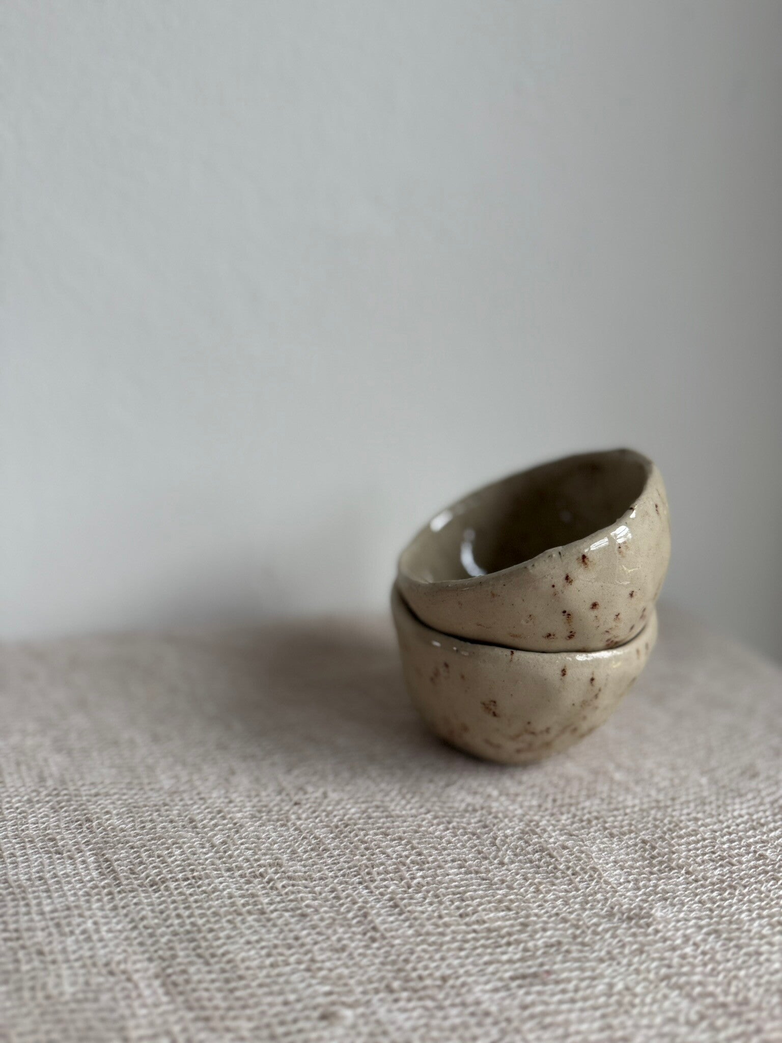 Bowl Duo | Speckled Cream