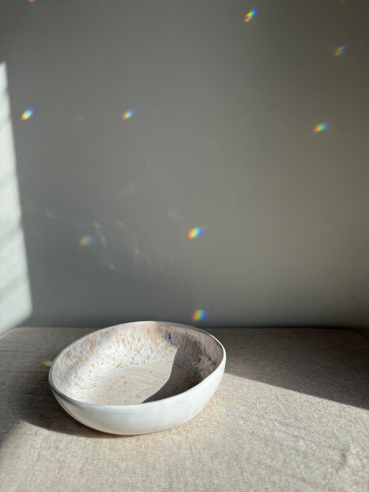 Bowl | Glossy White and Cream