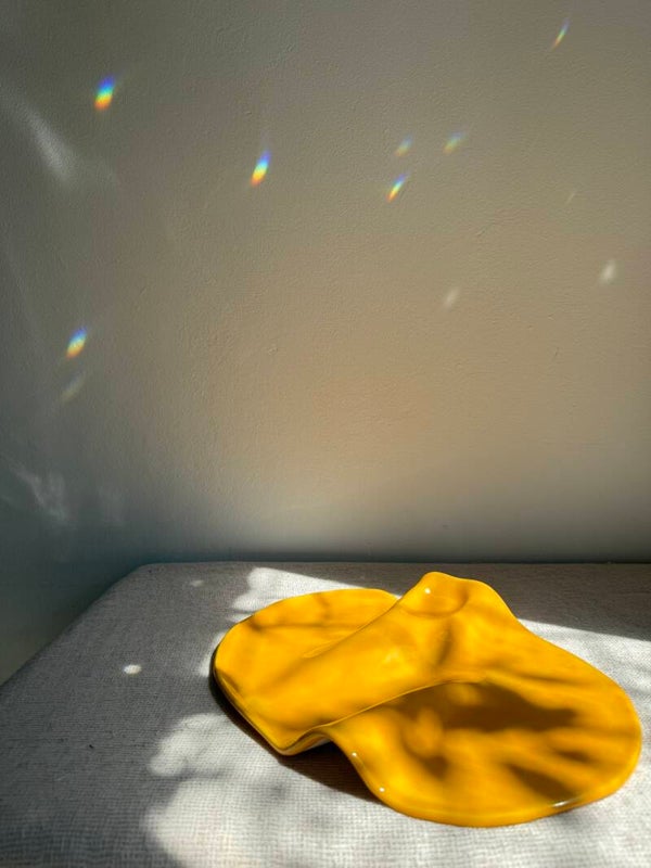 Wavy Plate XL | Light Orange