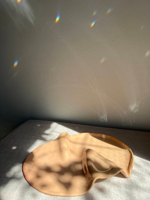 Wavy Plate XL | Light Pink
