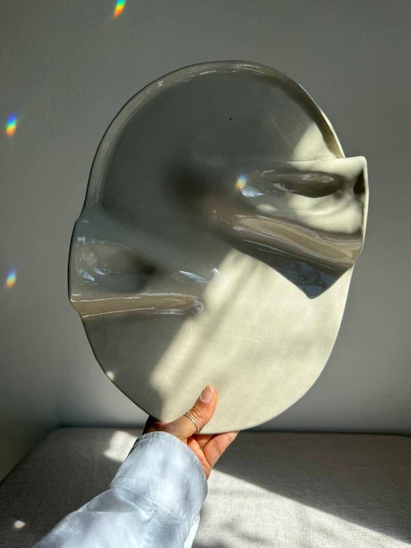 Wavy Plate XL | Pure Cream