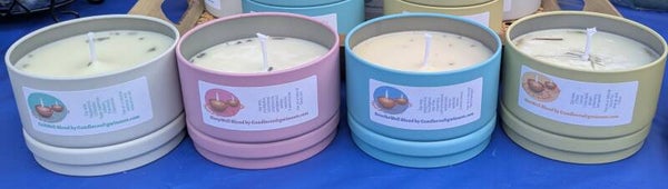 APOTHECARY 4 PIECE WELLNESS SET (Sleep/Breathe/Rise/Chill) 4-8OZ TINS