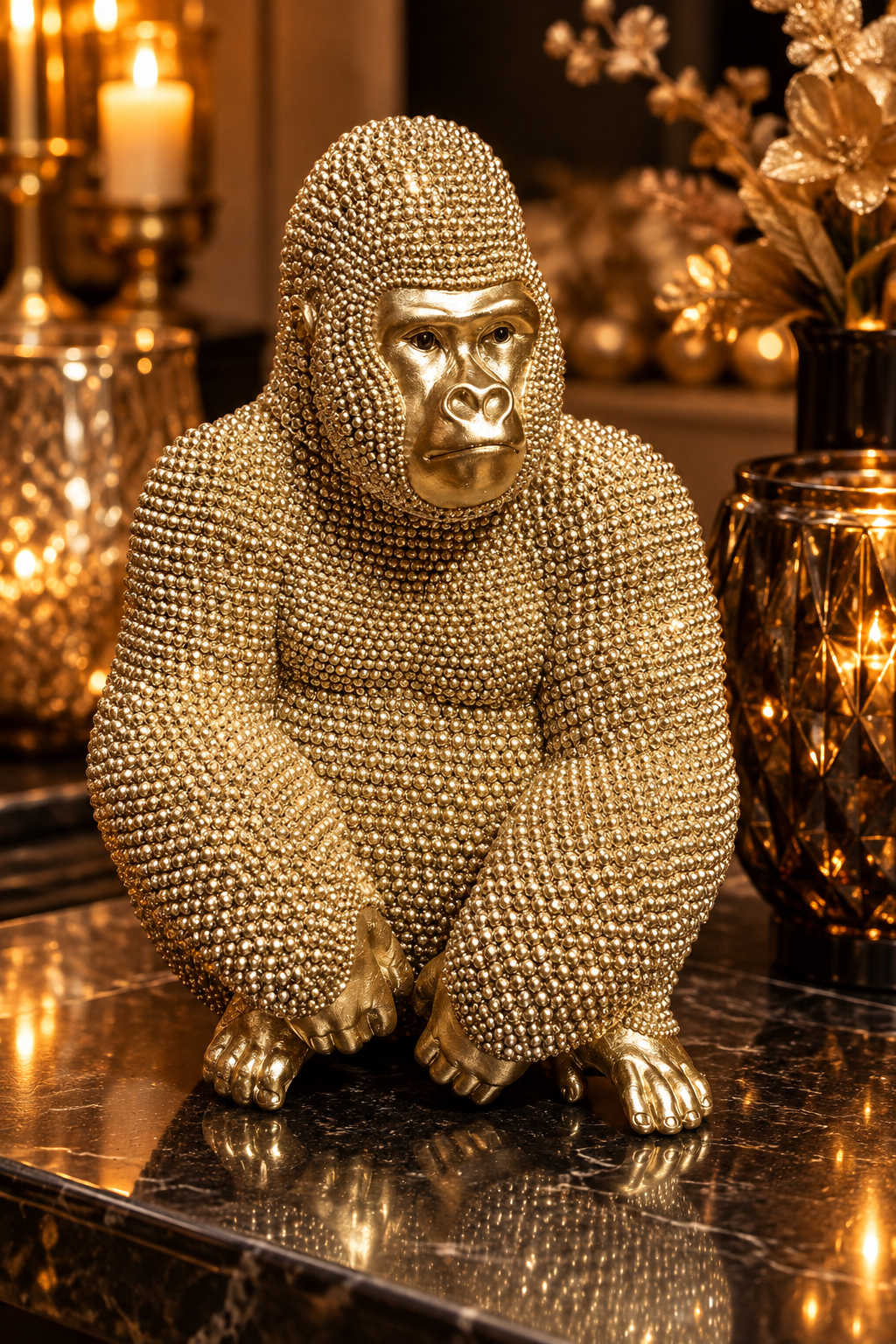 Golden Gorilla – Luxe Decoratiebeeld