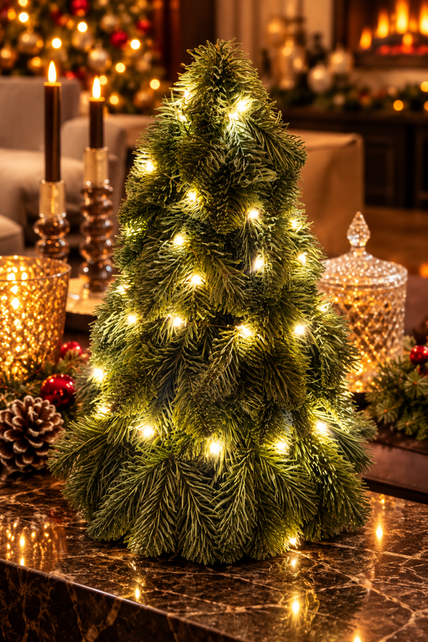 Evergreen Christmas Glow – Luxe Groene Kerstboom met LED Verlichting