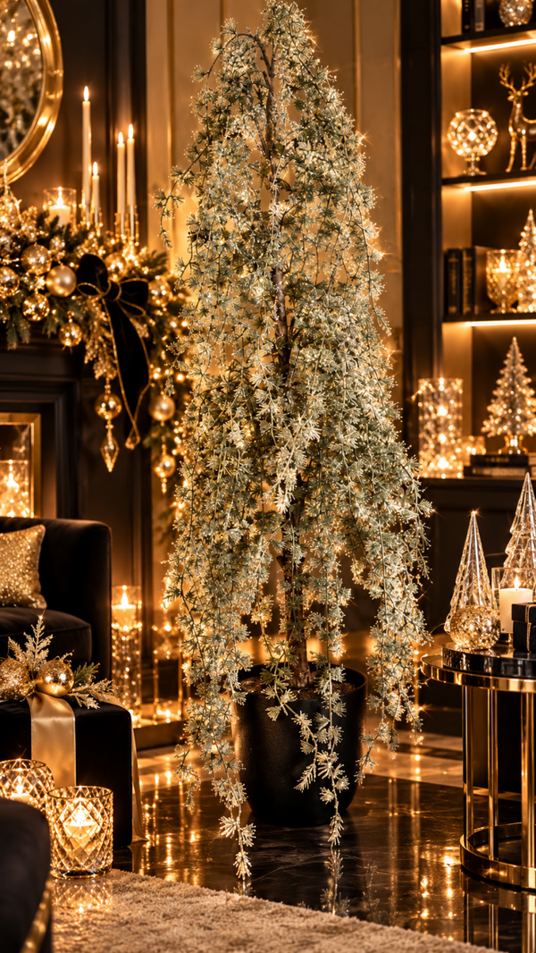 tr Elegance – Sierlijke Glitter Kerstboom Zilver