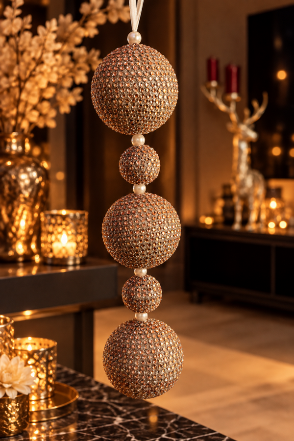 Glamour hanger met glitterbollen