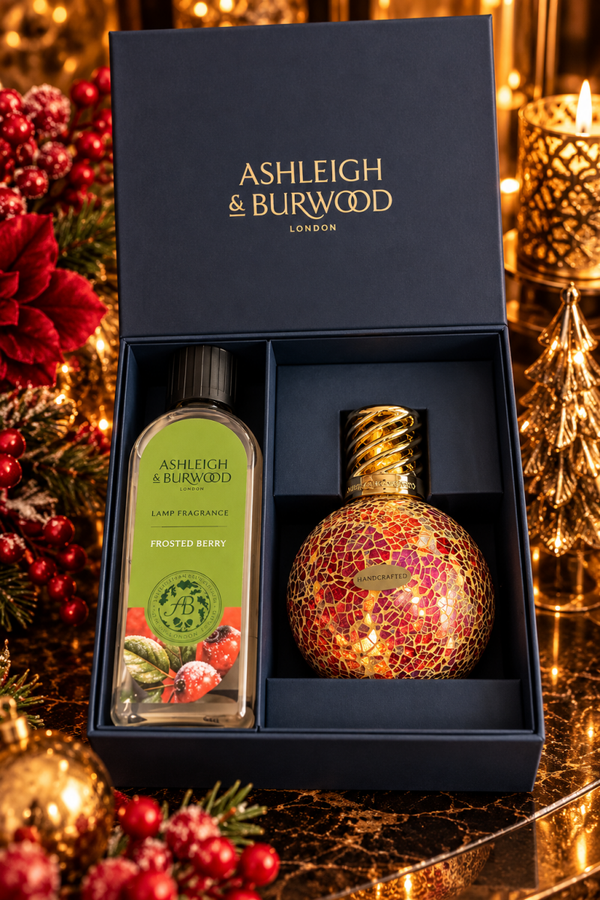 Frosted Berry Luxury – Exclusieve Ashleigh & Burwood Geurlamp Giftset