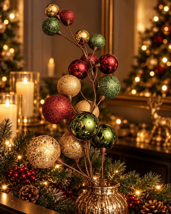 Christmas Elegance – Luxe Kersttak met Glitterballen