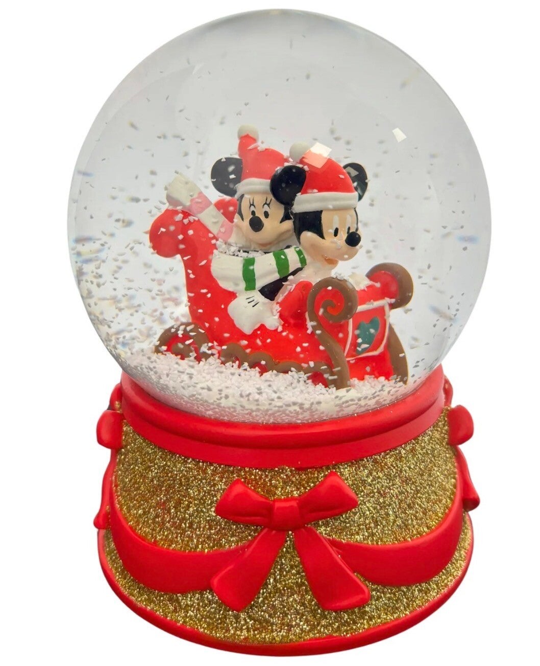 Christmas Sleigh – Sneeuwbol Rood & Goud  DISNEY