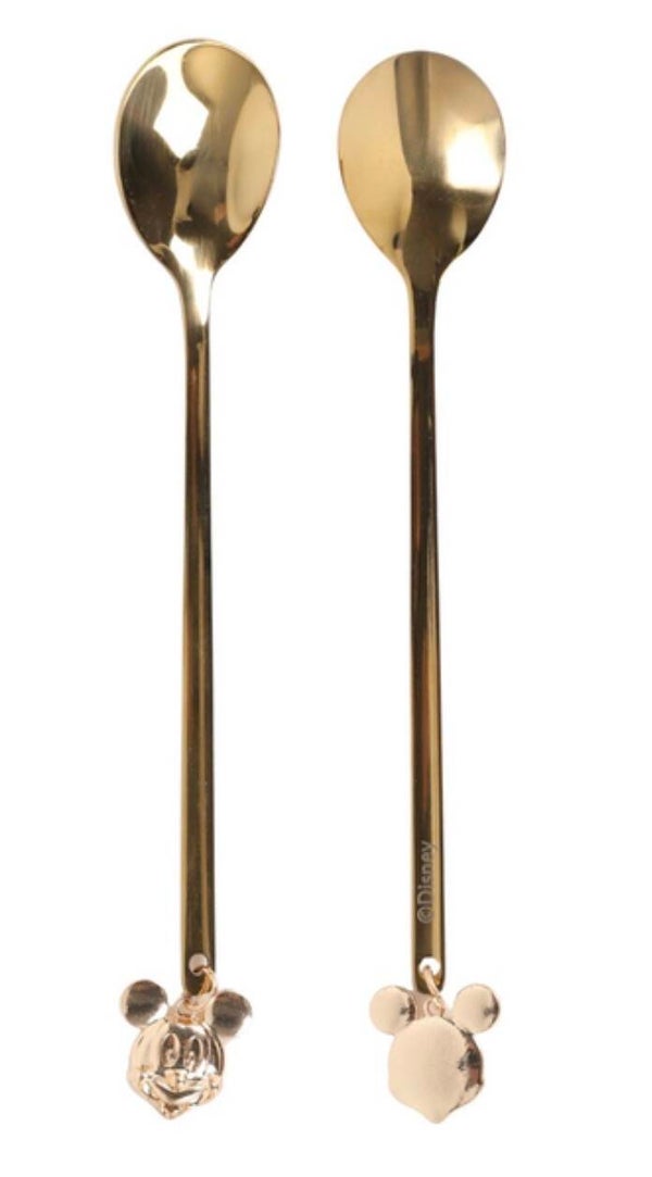 Disney Mickey Mouse – Luxe Gouden Lepeltjes Set van 2