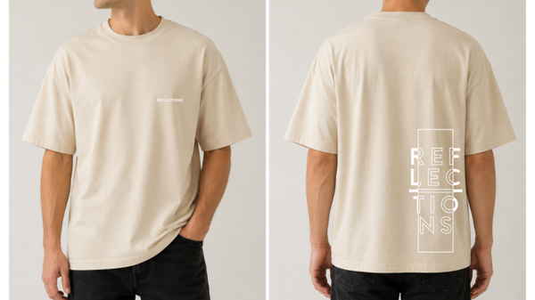 T-Shirt "Reflections" – Minimalistisches Design