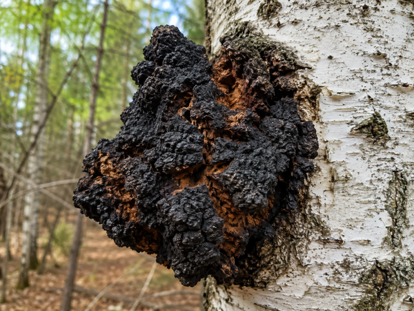 Inonotus obliquus - Chaga - Berkenweerschijnzwam