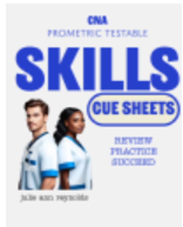 CNA Prometric Testable Skills Cue Sheets