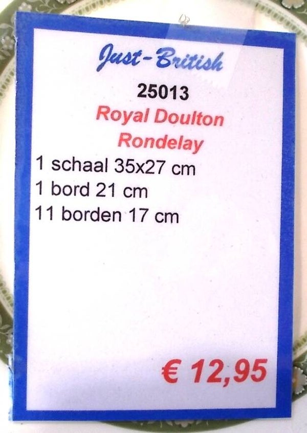 25013. Royal Doulton 'Rondelay' serviesdelen