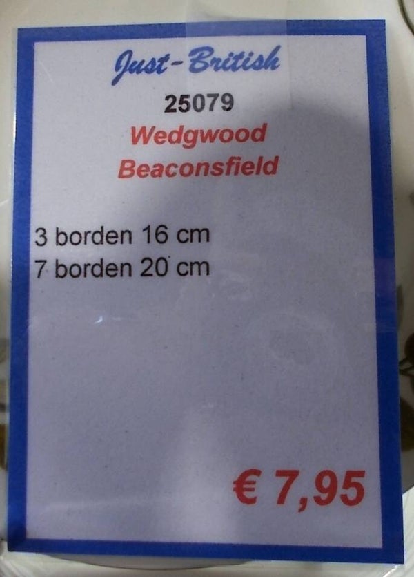25079. Wedgwood 'Beaconsfield' serviesdelen