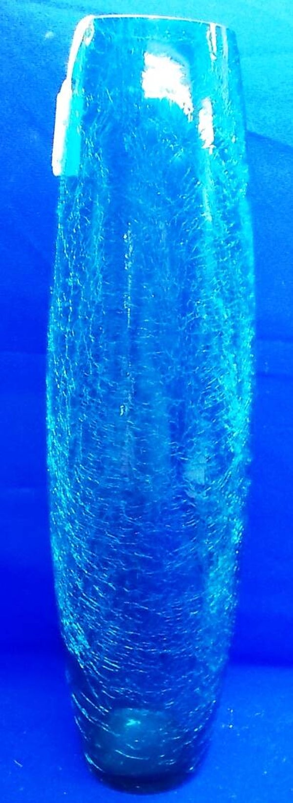 45343. Hoge blauw/groene vaas