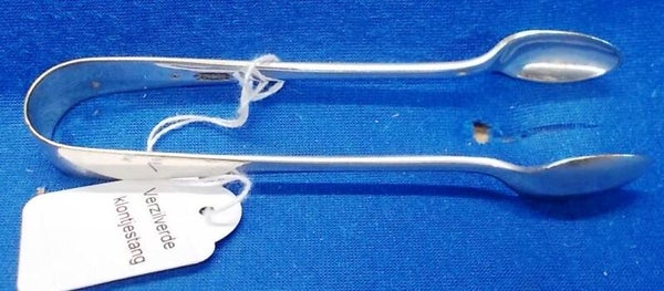 52348 Verzilverde suiker klontjes tang.