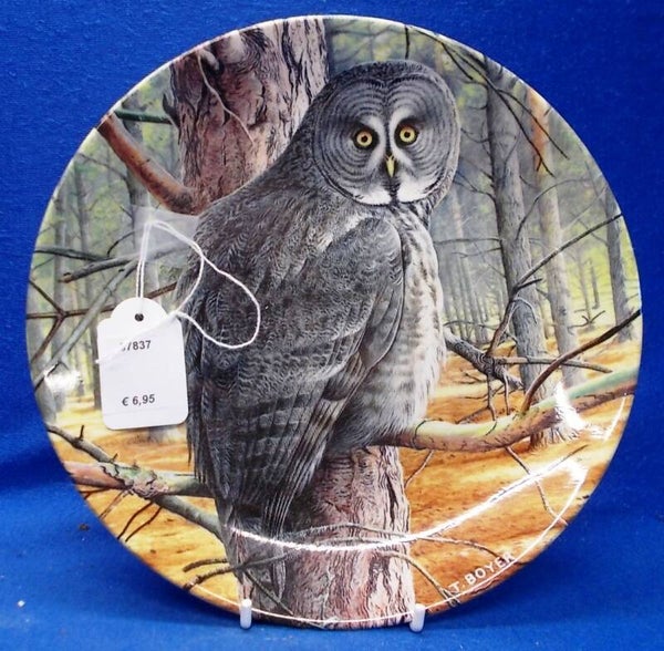67837. Bord met 'Great Grey Owl'