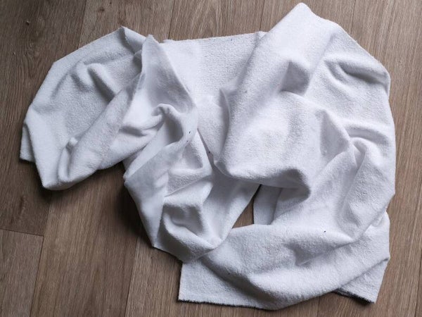 Micro éponge bambou blanc vendue par 50cm