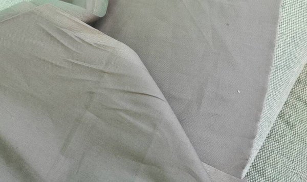 Tissu coton uni gris