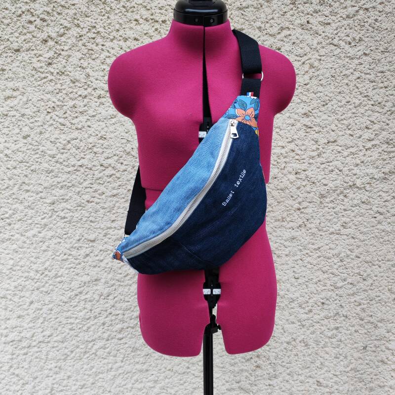 Sacs bananes upcyclés "Ballet textile"