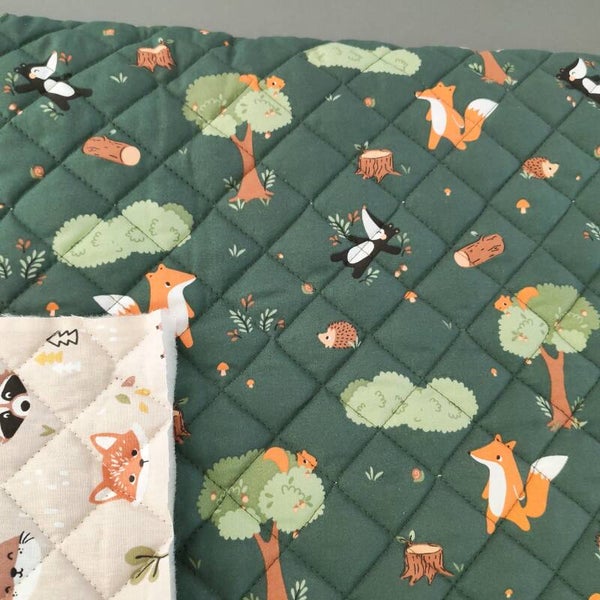 Coton matelassé Renard vendu par 50cm