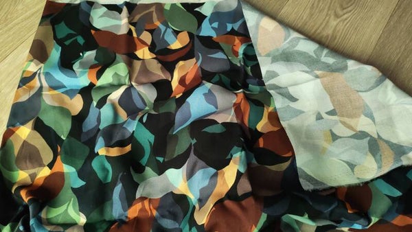 Tissu viscose imprimé Théa vendu par 50cm