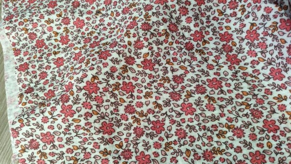 Tissu double gaze coton imprimé  Anouk vendu par 50cm