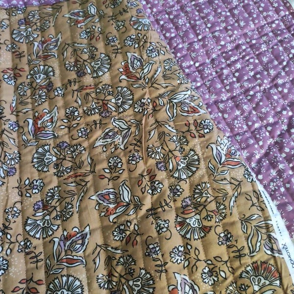 Tissu coton matelassé double face Mara